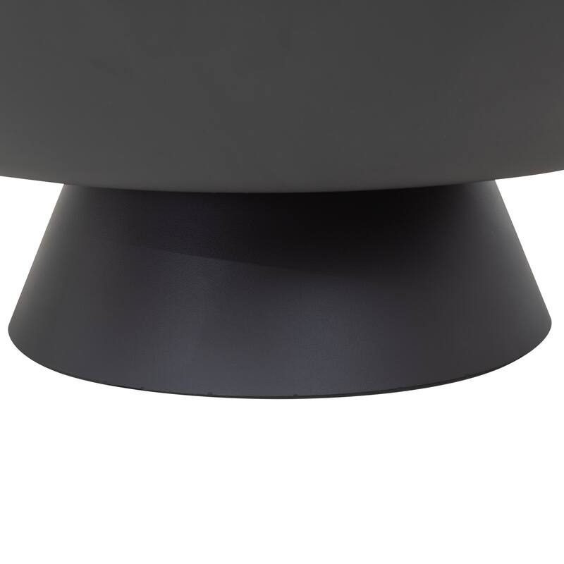 Sunjoy 22" Black Steel Round Wood Burning Fire Pit Bed Bath & Beyond 39107710